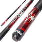 GSE Games & Sports Expert 58" 2-Piece Canadian Maple Hardwood Billiard Pool Cue Sticks for Men/Women, House or Commercial/Bar Use (Several Colors, Weight 18oz, 19oz, 20oz, 21oz Available)