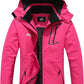MOERDENG Women's Waterproof Ski Jacket Warm Winter Coat Outdoor Windbreaker Hiking Snowboarding Jacket