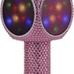 Sing-Along Bling Bluetooth Karaoke Microphone and Bluetooth Stereo Speaker All-in-One (Pink Bling)
