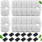 Cat Water Fountain Filter, 12 Pack Cat Fountain Filter Replacement with 12 Sponges Compatible With PETLIBRO® Dockstream Tomxcute Cat Water Fountain PLWF005 / PLWF105 / PLWF115 / PLWF305