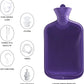 Abyclean Enema Bag Kit Rubber Anal Douche Vaginal Douche Enema Cleaner for Women’s or Man’s Health (Purple, 2L)