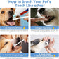 Dog Toothbrush Kit for Small Dogs - Puppy Tooth Brushing Kit with Finger Toothbrush & Soft Bristles, Dental Care Teeth Cleaning Set for Dogs and Cats