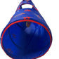 NFL Buffalo Bills Cat Tunnel Tube Toy with Plush Football Catnip and Feathers Collapsible Tunnel for Cats to Play, Peek and Hide, Sporty & Fun Cat Tunnel Toy with Team Logo All-Over Design!