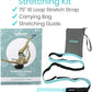 Vive Stretch Strap (75" - 10 Loops) - Leg Stretch Band to Improve Flexibility - Stretching Out Yoga Strap - Exercise and Physical Therapy Belt for Rehab, Pilates and Gymnastics with Guide Book