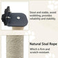 VCEPJH 2 Pcs Cat Scratching Post for Crate Cage Mounted Cat Scratcher Natural Sisal Scratch for Scratching and Climbing Furniture 15x2.7inches (White)