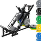 RitFit Adjustable Leg Press and Hack Squat Machine with Weight Plate Set, Professional Home Gym Equipment with Linear Bearings, Specialized for Complete Lower Body Workouts and Weight Storage Posts