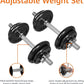 Amazon Basics Adjustable Dumbbell Hand Weight Set, 38 pound, Black
