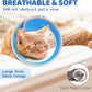 Breathable Air Mesh Cat Cone Collar Soft to Stop Licking, Adjustable, Foldable Lightweight Kitten Cones After Surgery Recovery for Cats & Kittens (Light Blue, S)