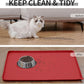 Waterproof Pet Feeding Mat with High Raised Edges, Heavier and Thicker Placemats for Cat Dog Water Bowl with BPA Free, Dogs Cats Food Mats for Messy Drinkers to Prevent Spill and Protect Floors
