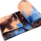 Eunzel Yoga Towel,Hot Yoga Mat Towel with Grip Dots Sweat Absorbent Non-Slip for Hot Yoga, Pilates and Workout 24" x72", Blue & Brown