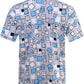 DEOLAX Mens Polo Shirts Fashion Print Mens Golf Shirt Dry Fit Mens Golf Polo Short Sleeve Quick Dry Funny Golf Shirt for Men