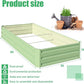 SnugNiture Galvanized Raised Garden Bed 6x3x1FT Outdoor Large Metal Planter Box Steel Kit for Planting Vegetables, Flowers