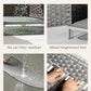 Cat Litter Box Enclosure Hidden Litter Box Furniture with Metal Heightened Feet, Rattan Handwoven Cat House with Litter Mat, Hidden Litter Box Furniture for Bedroom Living Room Gray