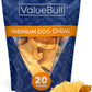 ValueBull USA Rawhide Chips, Chicken Infused, 1 Pound - Natural & Safe, USA Beef Hide, Long Lasting, Chemical Free, No Artificial Flavors