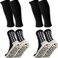 2 Set Grip Soccer Socks and Shin Guard Sleeves Non Slip Soccer Sleeve Socks for Men Women