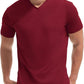 VEIISAR Premium V Neck T Shirts for Men - Modern Fitted Tees Vneck Undershirts