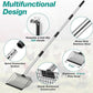 Adjustable Chicken Poop Scooper, Heavy Duty Stainless Steel Chicken Rake with 3-Slot Pole, Multi-Use Pet Waste Shovel & Hay Scooper - 36"/50"/64" Length