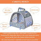Bird Carrier Travel Cage with Stand (with Tray), Small Bird Travel Carrier for Parrot, Small Bird Cage for Travel Parakeet Carrier with Shoulder Strap, Side Access Window (Blue)