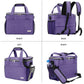 BAGLHER Dog Travel Bag Backpack Pet Supplies Backpack 5-Piece Set with Shoulder Strap 2 Lined Pet Food Containers 4 Foldable Feeding Bowls Essential Kit for Pet Travel