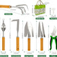 20-Piece Gardening Tools with Fashion and Durable Storage Bag - Heavy Duty Garden Tools Stainless Steel Rust-Proof Ergonomic Garden Tool Set - Ideal Gifts for Women and Men - Portable Gardening Kit
