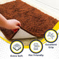 Muddy Mat® Shown on TV – Super Absorbent Microfiber Dog Door Mat for Muddy Paws, Non-Slip Washable Pet Rug, Quick Dry Chenille Entryway Carpet, Machine Washable Indoor Outdoor mat, Orange 30"x19"