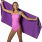 Flow Hydro Sport Towel - Microfiber Quick Dry Swimming Towels for Swim, Pool, Triathlon, and Other Water Sports in Medium, Large, Extra Large, and Hooded Sizes (Purple, Medium (48" x 24"))
