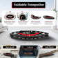 Kanchimi 550 LBS Foldable Mini Trampoline, 40" Fitness Trampoline Without armrests/U Shape Adjustable Foam Handle, Stable&Quiet Exercise Rebounder for Adults Indoor/Outdoor Workout