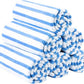 JML Microfiber Beach Towels, Large Bath Towel Set (6 Pack, 27" x 55") - Cabana Stripe - Quick Dry Microfiber Towels for Pool, Bath, Sport, Yoga, Camping, Swimming, Blue