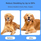 YINGFAN Pet Grooming Combo, Double-Sided Dematting Deshedding Undercoat Rake for Dogs and Cats, Extra Wide Dog Brush for Shedding (Blue)