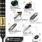IgnatGames Premium Steel Tip Darts – 3/6/12 Pack Brass Barrels with Aluminum Shafts, 16 GlideXPro Flight Set, Tool Kit & Giftable Case