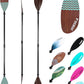Adjustable Kayak Paddle with Carbon Shaft and PP Blade Available in 220-230/220-240/230-250cm Floating Lightweight Kayak Oars with Original Pattern