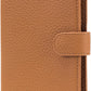 RFID Passport Holder Travel Wallet Compact for Women, Leather Passport Wallet with Card Holders,Zippered Coins Pocket and Cash Compartment, Brown