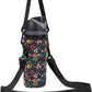 Neoprene Water Bottle Carrier Bag with Adjustable Shoulder Strap for Owala 24 OZ Tumbler, Insulated Water Bottle Cover for Owala FreeSip Insulated Water Bottle (Little Flower, 24 OZ)
