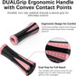 Muscle Roller Stick for Athletes - Deep Tissue Fascia Blaster & Roller Massager for Myofascial Pain Relief - Handheld Physical Therapy & Recovery Tool(Pink black-18 inch)