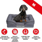 The Dog’s Bed, Orthopedic Standard Foam Waterproof Dog Bed with Standard Support, Medium Grey with Black Trim, Waterproof, Supportive Dog Bed with Replaceable Covers, Veterinary Approved