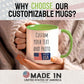 Ship Next Day Custom Mug Design Your Own Photo Text Personalized Picture Gifts for Women Men Customized Gifts Idea Personalized Coffee Mugs 11oz Light Green Handle