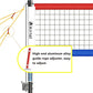 Heavy Duty Volleyball Net Outdoor with Steel Anti-Sag System, Adjustable Aluminum Poles, Professional Volleyball Nets Set for Backyard and Beach, Volleyball and Carrying Bag