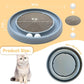 Interactive Cat Ball Track Toy for Indoor Cats, Cat Scratching Board & Exercise Set for Bored Indoor Adult and Kitten Mental & Physical Stimulation, with Spare Ball to Prevent Loss (Grey)