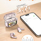 Wireless Earbuds, Bluetooth 5.4 Ear Buds with Multifunctional Touch Screen, ANC/ENC Noise Cancelling Headphones with 48H Playtime, Bass Stereo Sound, for Laptop, Android/iOS, Pad, Rose Gold