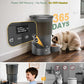 Gimars 5L/20 Cups Automatic Cat Feeder, Programmable 1-6 Meals Cat Food Dispenser with Stainless Steel Bowl, Easy Setup, Dual Power Supply,10s Meal Call Timed Pet Feeder for Cats and Small Dogs
