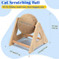 Outamateur Cat Scratching Ball Toy, Sisal Scratching Ball with Stable Stand, Interactive Cat Exercise Toy for Interactive Play and Exercise