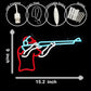 Man Shooting Neon Sign Nerf Sniper Rifle Light Up Sign Shooter Gifts Gun Player Light Sign Dimmable LED Sign for Gun Club Decor Man Cave Game Room 15.2"×9"