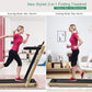GYMAX Walking Pad, 2.25HP Dual Display Foldable Treadmill for Home with Remote/Smart App Control, Portable Compact Treadmill for Office Under Desk, Folding Running Machine for Small Spaces