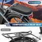 Caroma Electric Scooter with Seat, 48V Removable Battery E-Bike, Up to 30Miles&20MPH, 500/800/1200W Motor, 20" Fat Tire Adult Electric Bicycles for Commuting with Basket