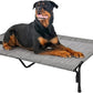 Veehoo XXL Outdoor Elevated Dog Bed, Raised Dog Cot for Extra Large Dogs, Cooling Washable Waterproof Pet Hammock Beds with Slope Headrest, Breathable Mesh and Sturdy Frame, XX-Large, CWC2204