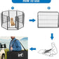 SIRUITON Dog Playpen Storage Bag Fits 24" H 8 Panels and 9 Stakes Suitable for Foldable Exercise Pet Playpen, RV Dog Fence Travel Bag,with Reinforcing Plate & Shoulder