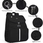 BAGLHER丨Dog Travel Bag, Airline Approved Pet Supplies Backpack, Dog Travel Backpack Accessories Set with 2 Silicone Collapsible Bowls and 2 Food Baskets. Black