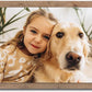 MUNDAZE Custom Portrait Metal Print on Reclaimed Wood Pallet Frame – Personalized Family Photo Gift – Glossy Aluminum Wall Art Keepsake – Made and Shipped in USA (18 x12)