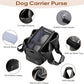 Dog Purse Carrier for Small Dogs, Cats, and Puppies – Soft-Sided Travel Pet Tote Bag with 4 Large Pockets, Foldable, Lightweight, Fits Pets up to 15 lbs, for Travel, Outings (Black)