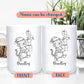 Tiger White Coffee Mug 11 15 Oz, Customized Name Tiger Accent Mug Gift for Brother Sister Besties Friends, Personalized Tigers Teacup, Unique Tigers Animal Coffee Cup Gift for Birthday Thanksgiving